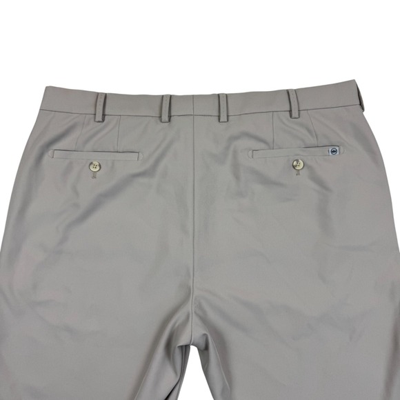 Peter Millar Men's Crown Sport Durham Performance Golf Pants Beige Size 38x30 - Picture 10 of 13